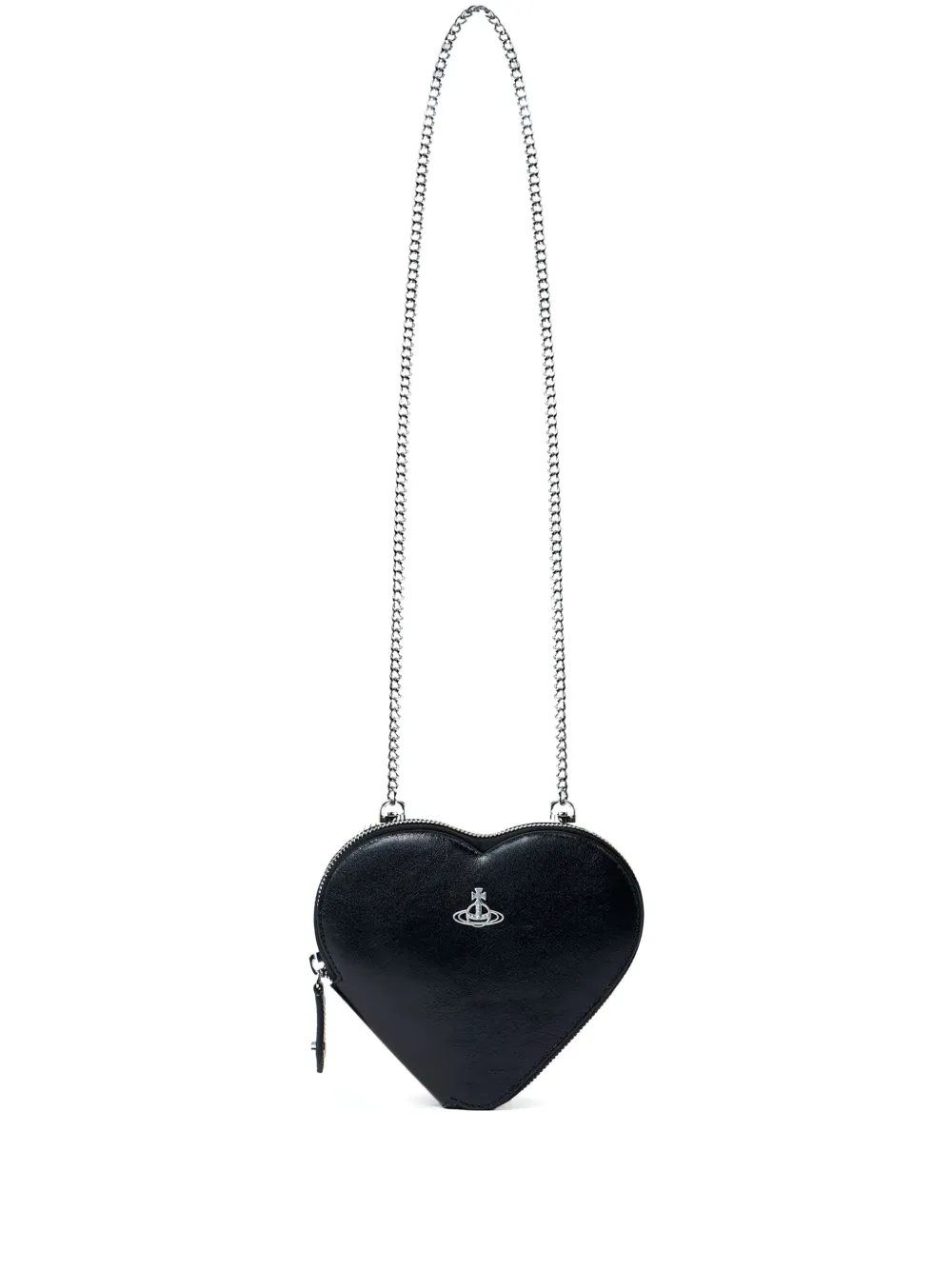Vivienne Westwood heart-shaped zip shoulder bag Zwart