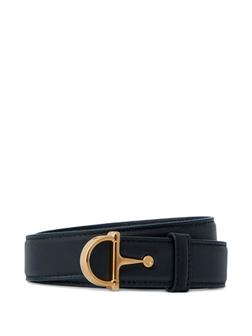 Gucci Horsebit leather belt Zwart