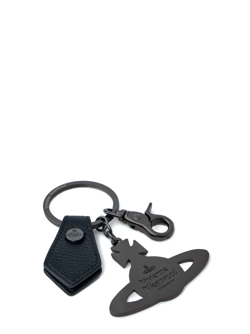 Vivienne Westwood Iorn Orb key ring Zwart