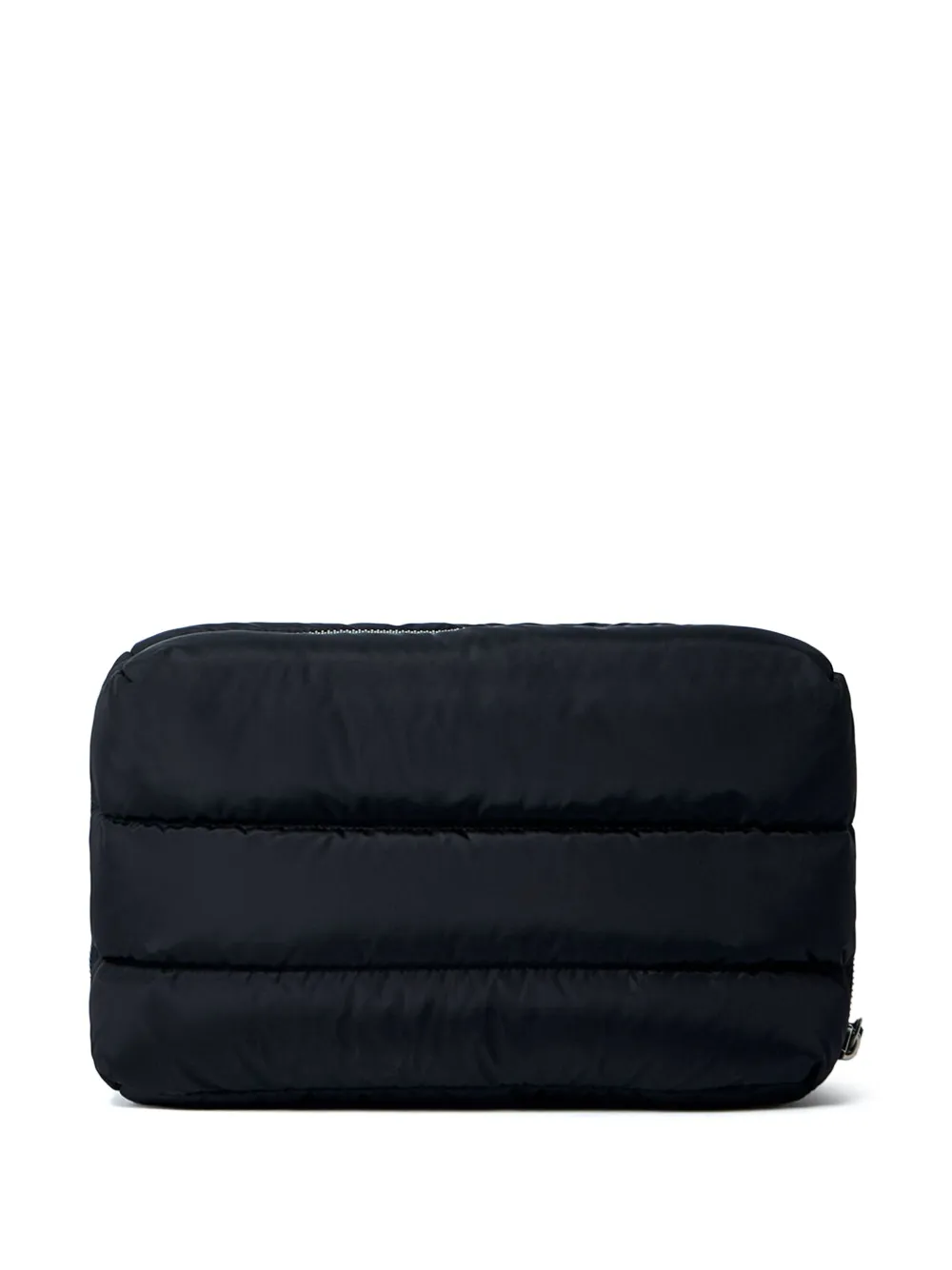 Moncler Caradoc quilted logo-plaque beauty pouch Zwart