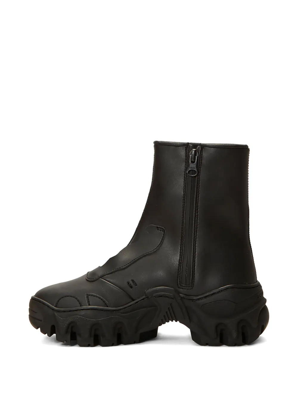 Rombaut Zip-front Chunky-sole Boots In Black