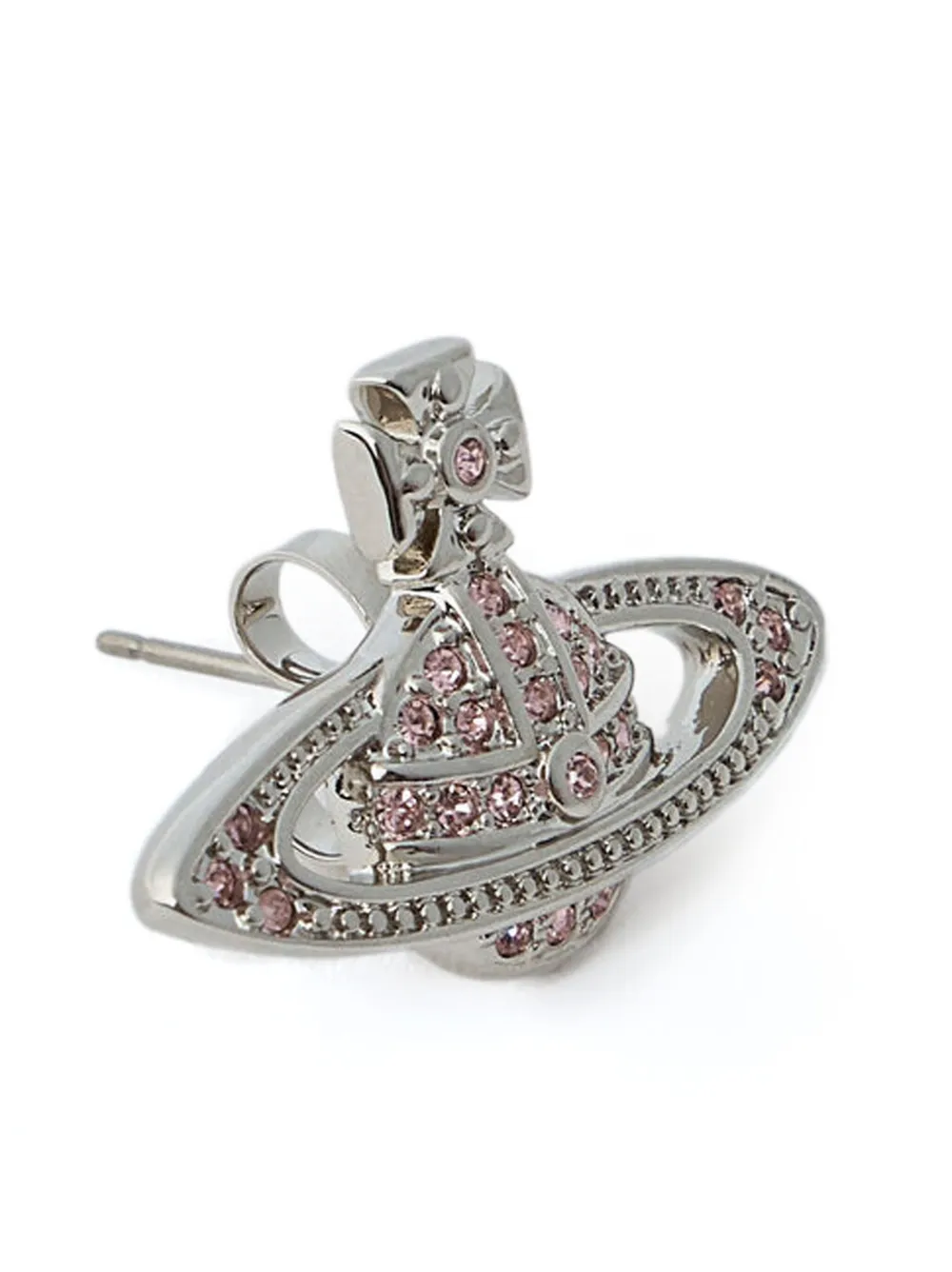 orb motif bas-relief earrings