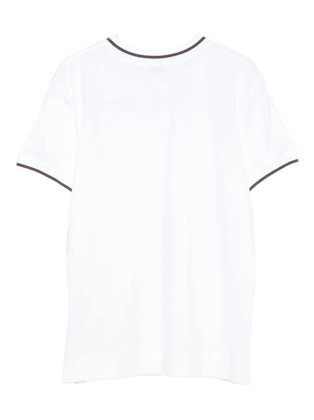 Brunello Cucinelli Cotton Jersey T-shirt With Logo In White