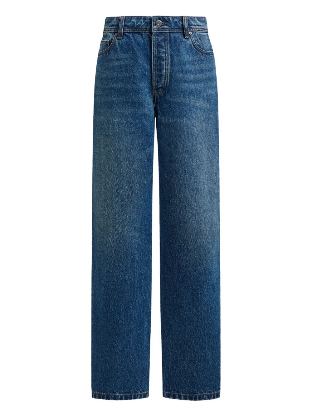 12 STOREEZ Jeans met logopatch Blauw