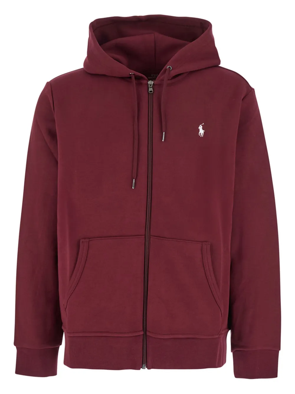 Polo Ralph Lauren full-zip embroidered hoodie - レッド Polo Ralph Lauren full-zip embroidered hoodie - レッド