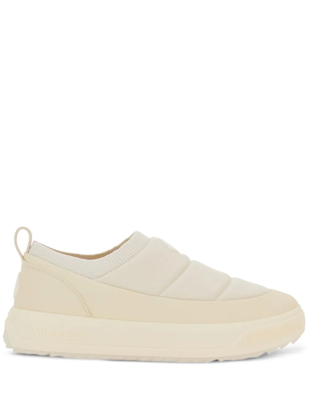 Moncler quilted slip-on sneakers Neutrals