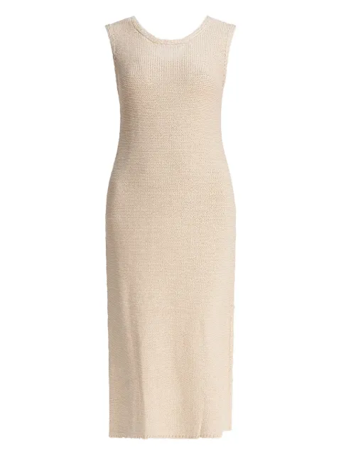 SANDBEIGE knitted sleeveless dress