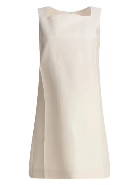 SANDBEIGE square-neck sleeveless dress