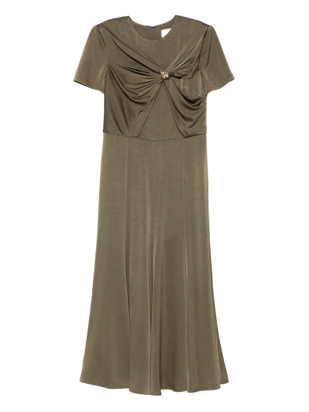 Roland Mouret Midi-jurk met geknoopt detail Groen