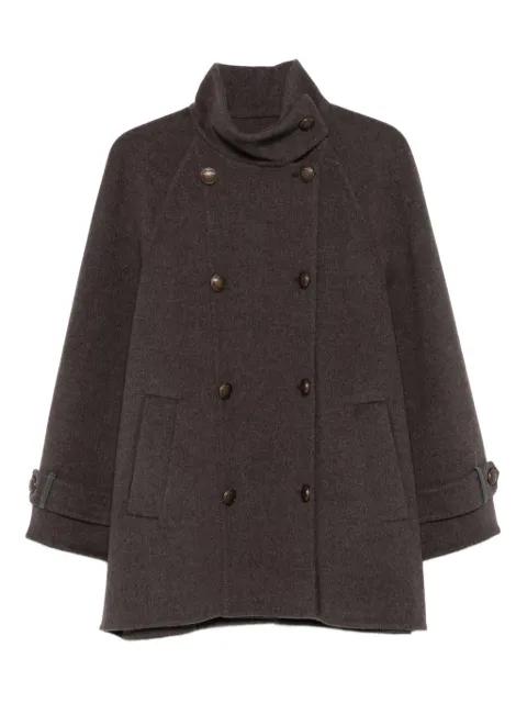 Brunello Cucinelli double-breasted buttoned coat