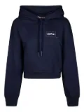 Marni embroidered-patch hoodie - Blue