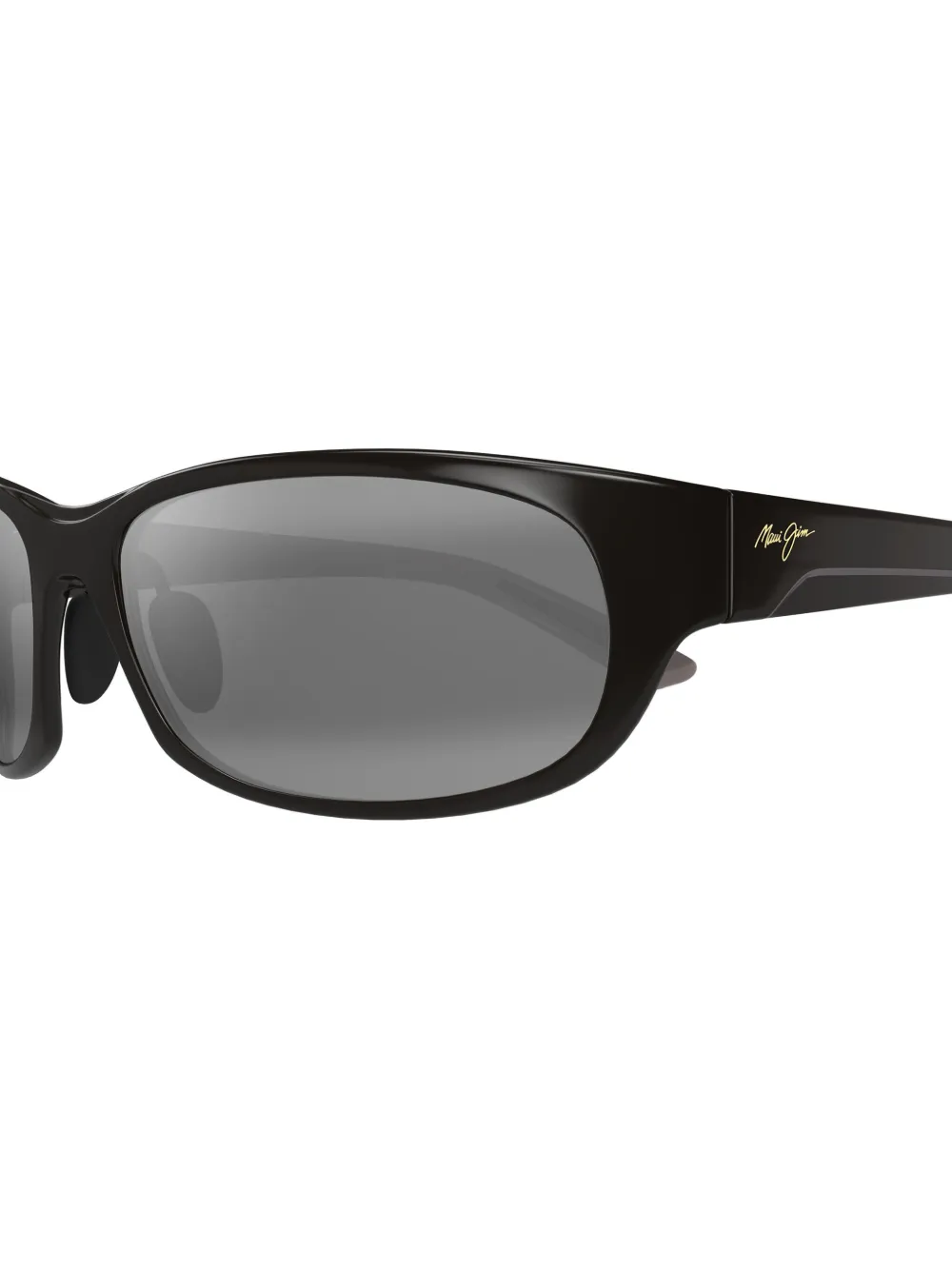 Maui Jim curved-frame sunglasses Zwart