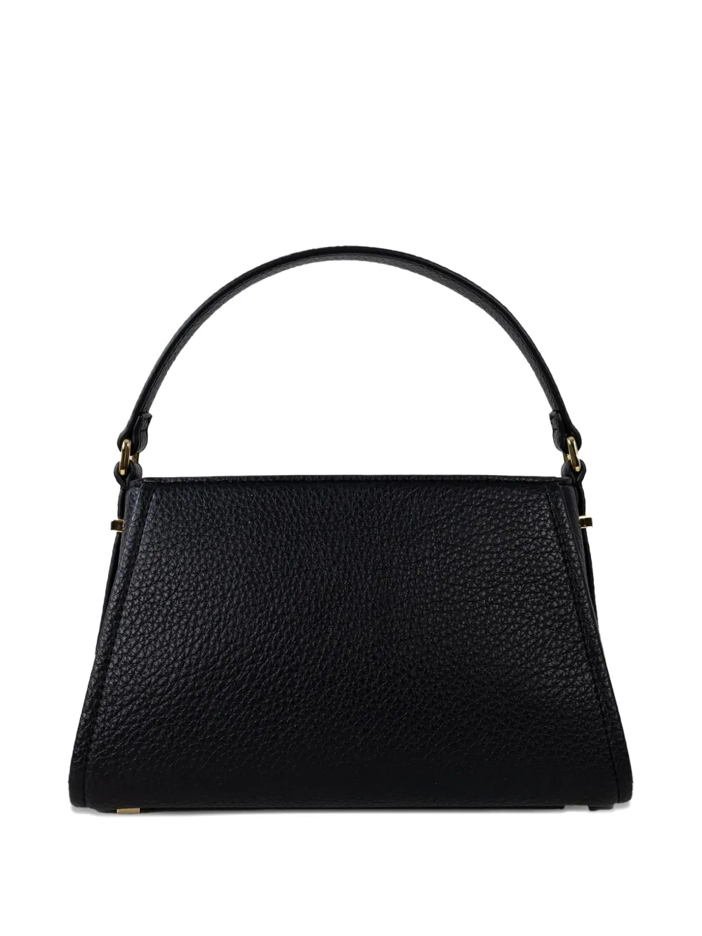 Elisabetta Franchi logo-plaque leather tote bag Zwart