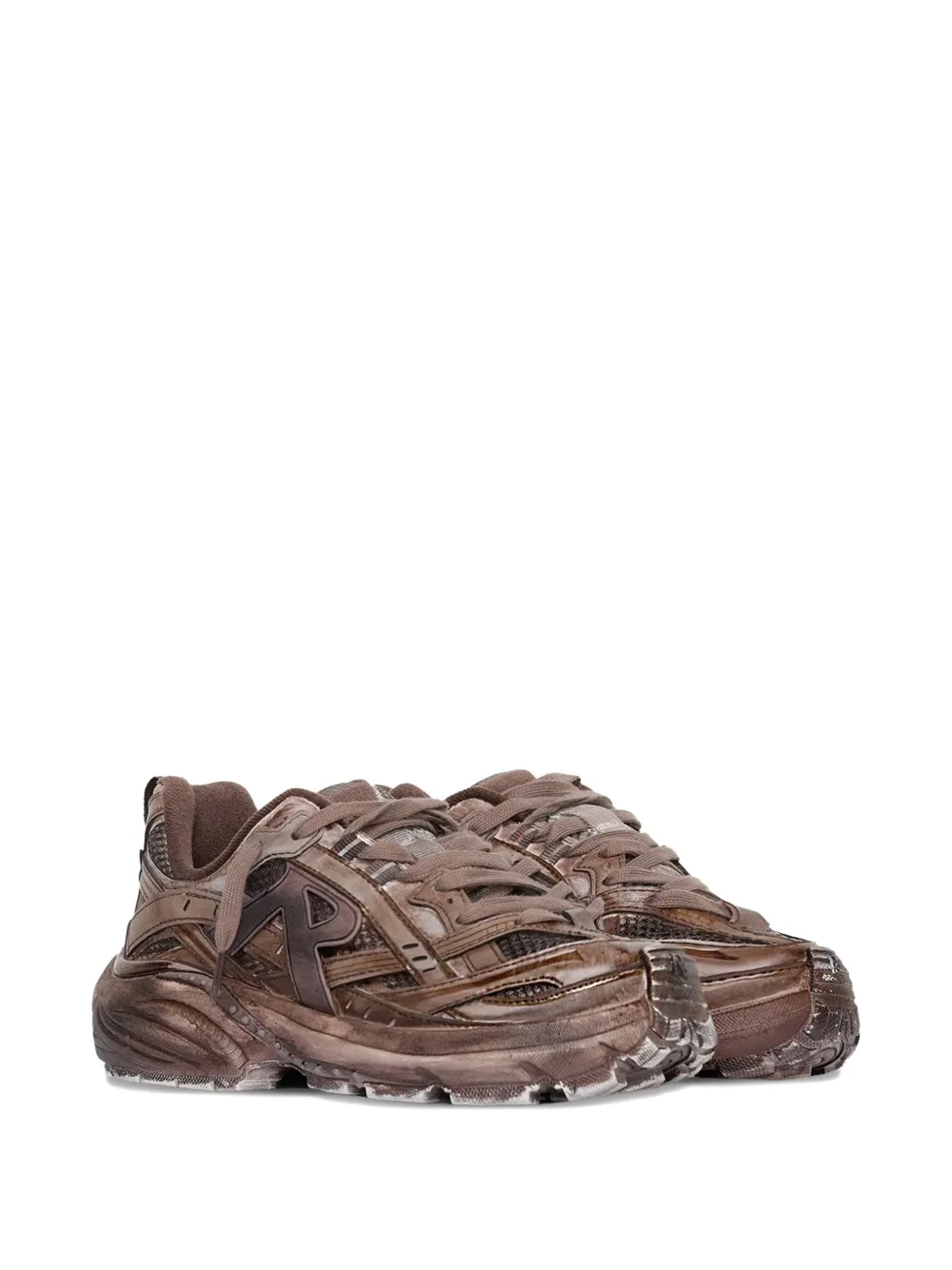Represent Storm Runner mesh-overlay sneakers Brown