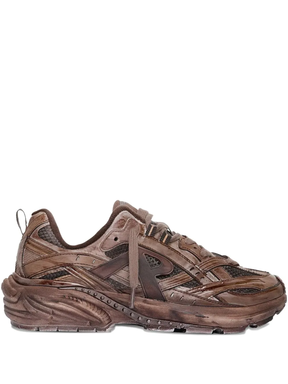 Represent Storm Runner mesh-overlay sneakers Brown