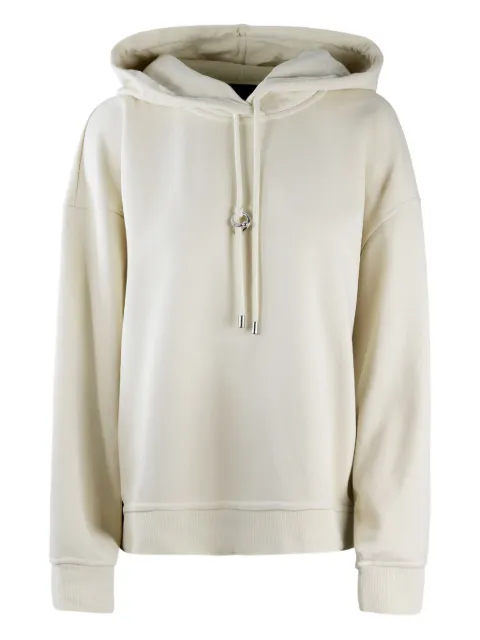 Sportmax logo-plaque hoodie