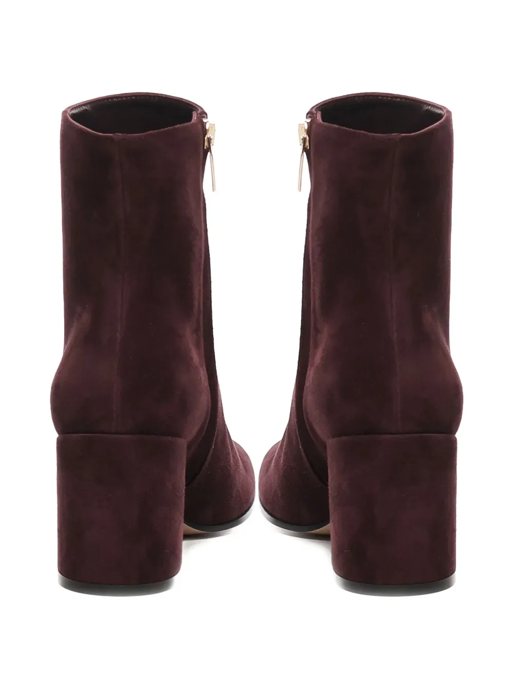 Gianvito Rossi 70mm block-heel zip boots Red