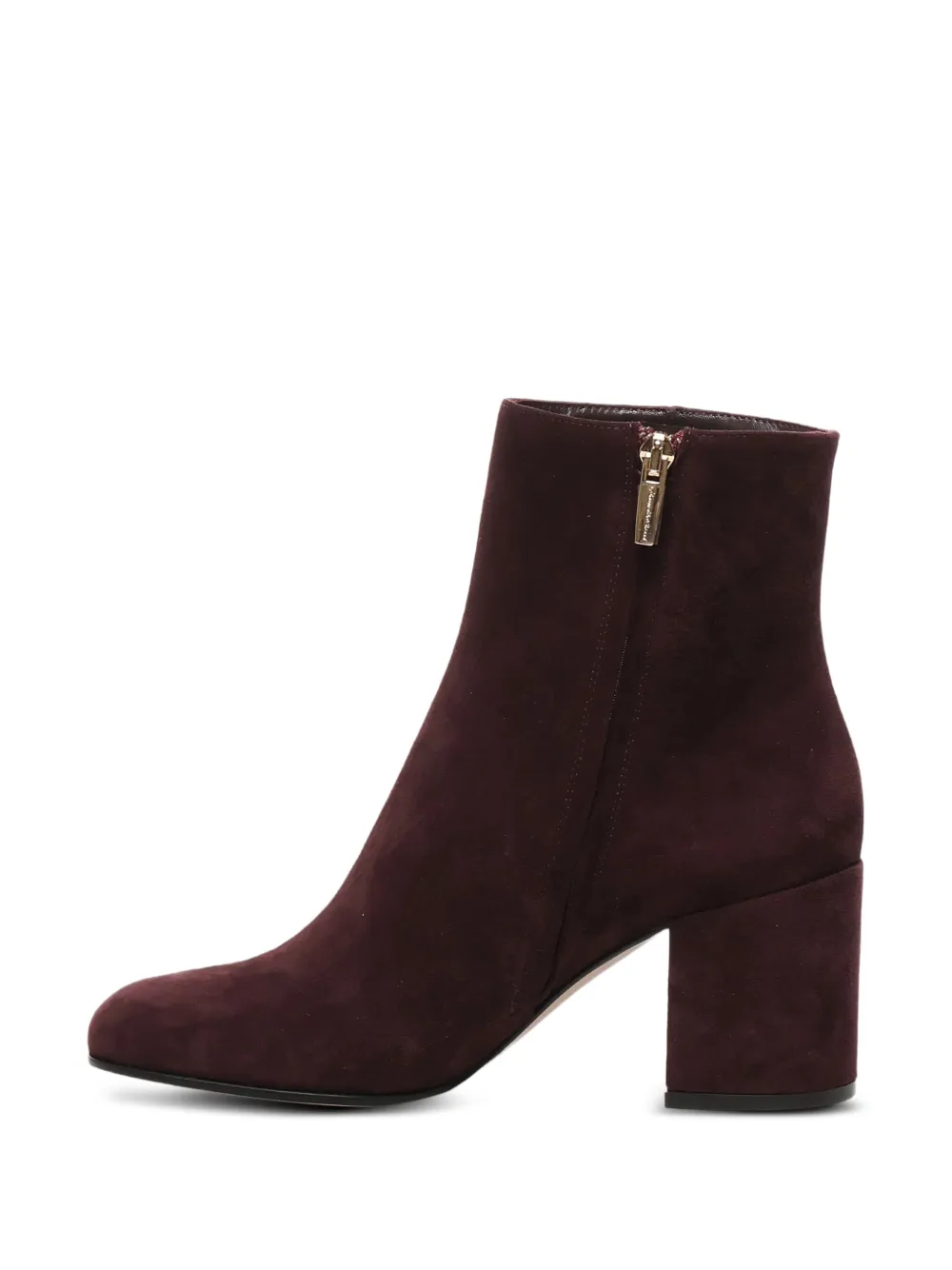 Gianvito Rossi 70mm block-heel zip boots Red