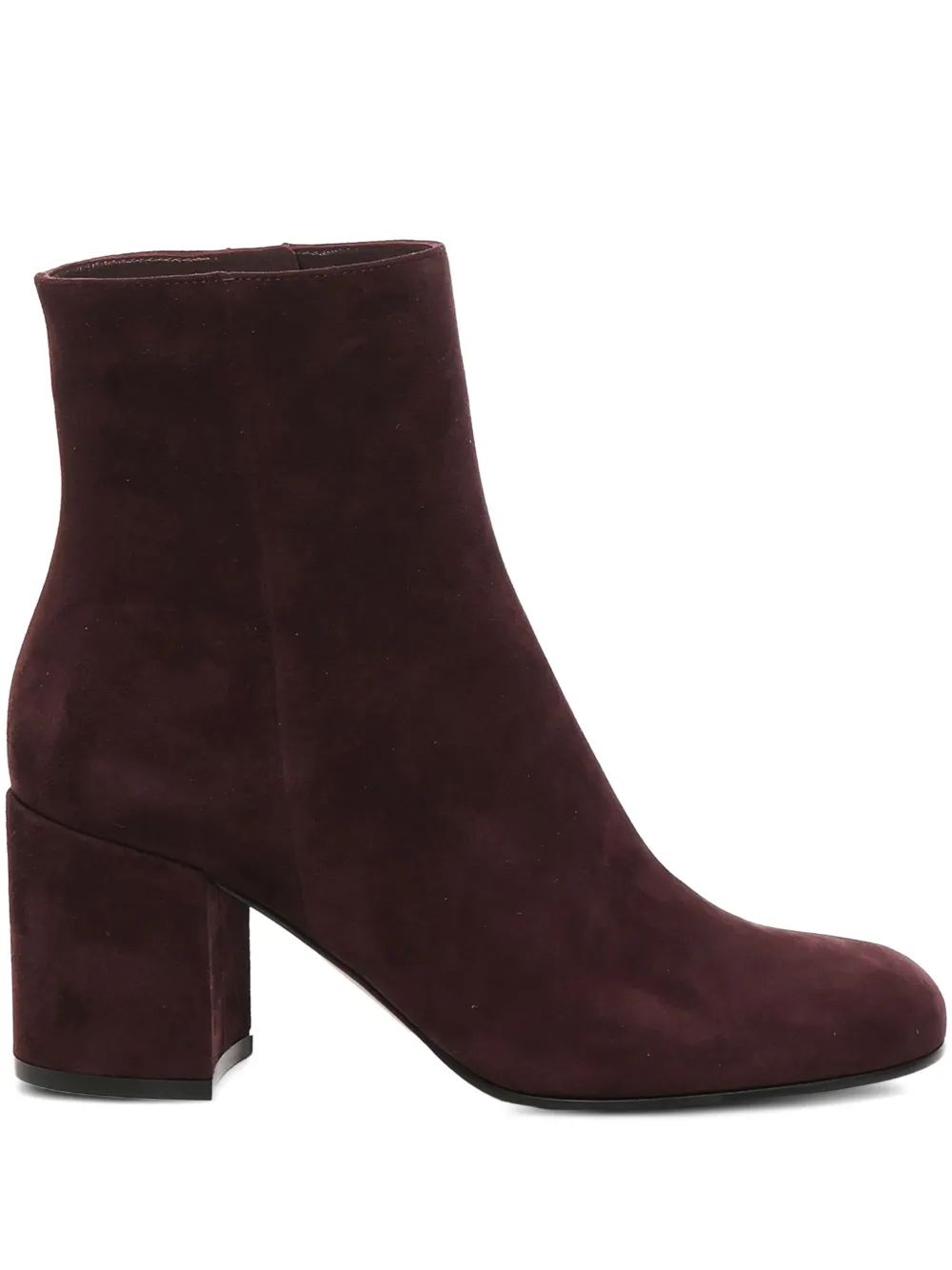 Gianvito Rossi 70mm block-heel zip boots Red