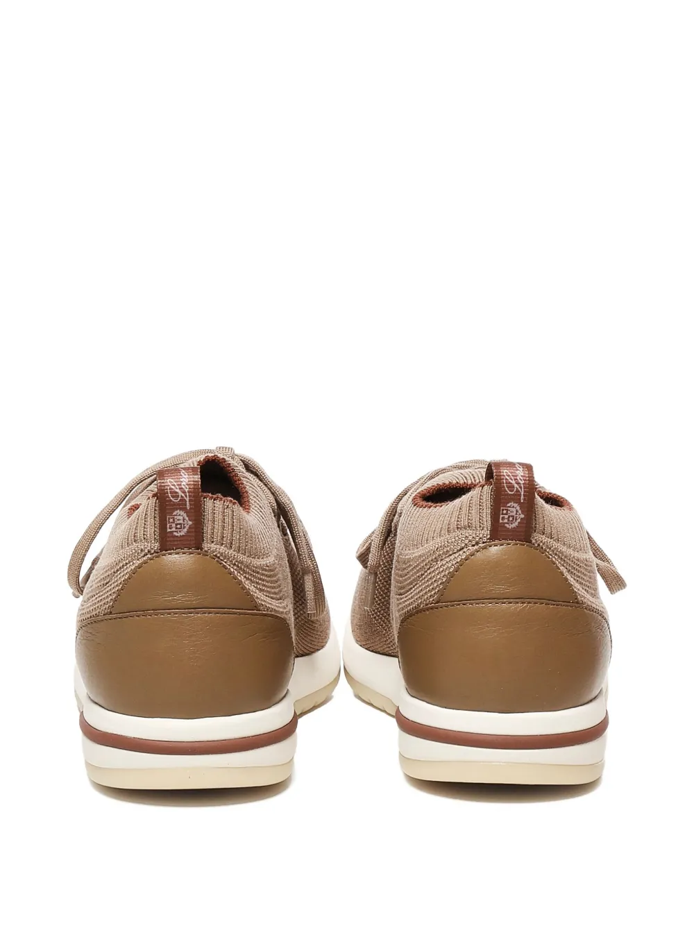 Loro Piana 360 LP Flexy Walk knitted leather sneakers Neutrals