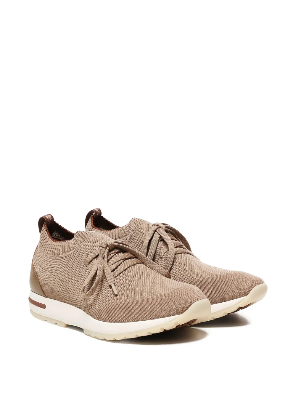 Loro Piana 360 LP Flexy Walk knitted leather sneakers Neutrals