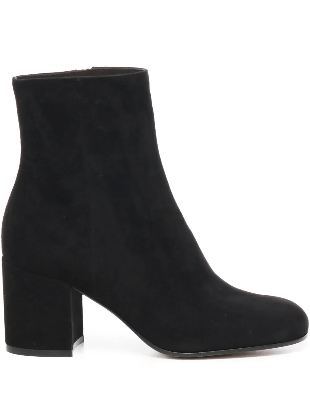 Gianvito Rossi 70mm block-heel zip ankle boots Black