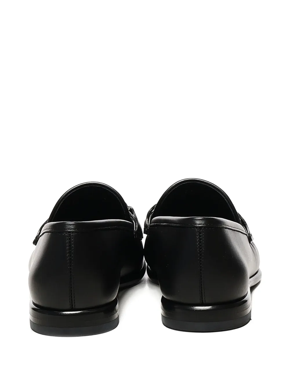 Ferragamo Gancini-detail loafers Black