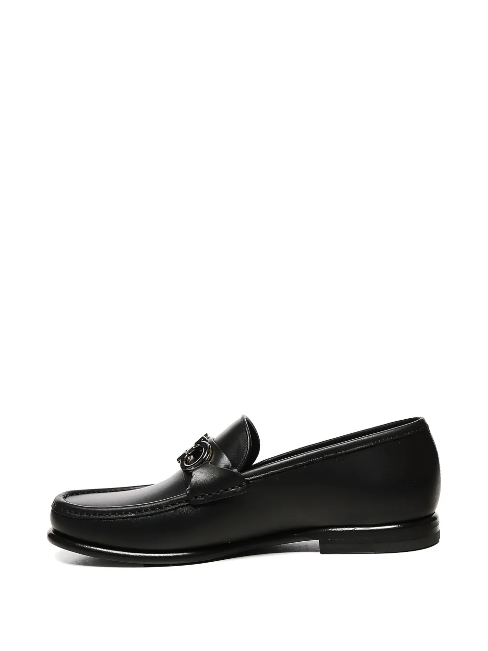 Ferragamo Gancini-detail loafers Black