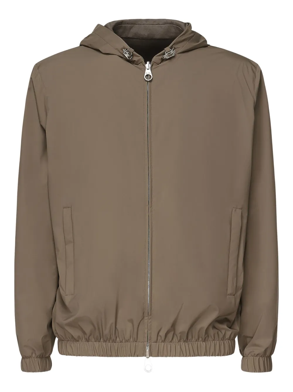 Loro Piana Hooded Zip-fastening Jacket In Brown