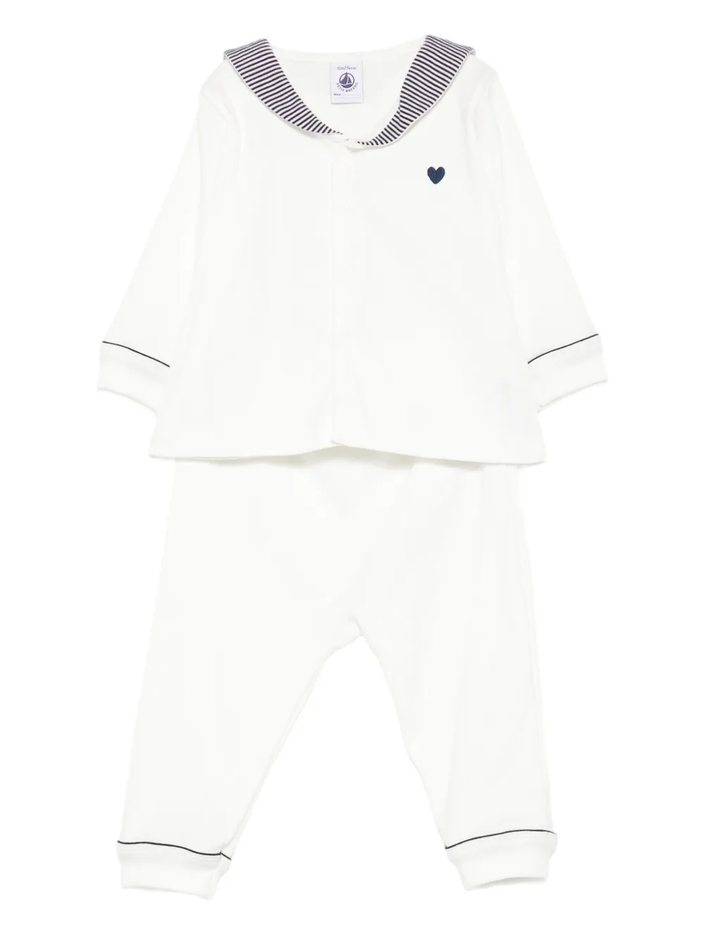 Petit Bateau natural cotton trousers Wit