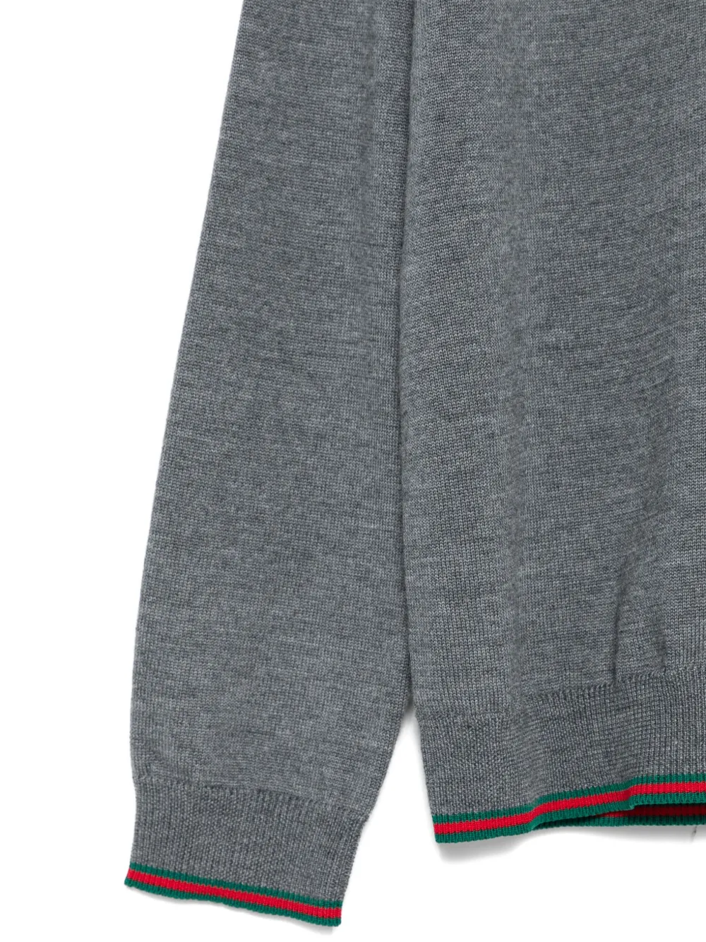 Gucci Kids Vest met geribbelde afwerking en knopen Grijs