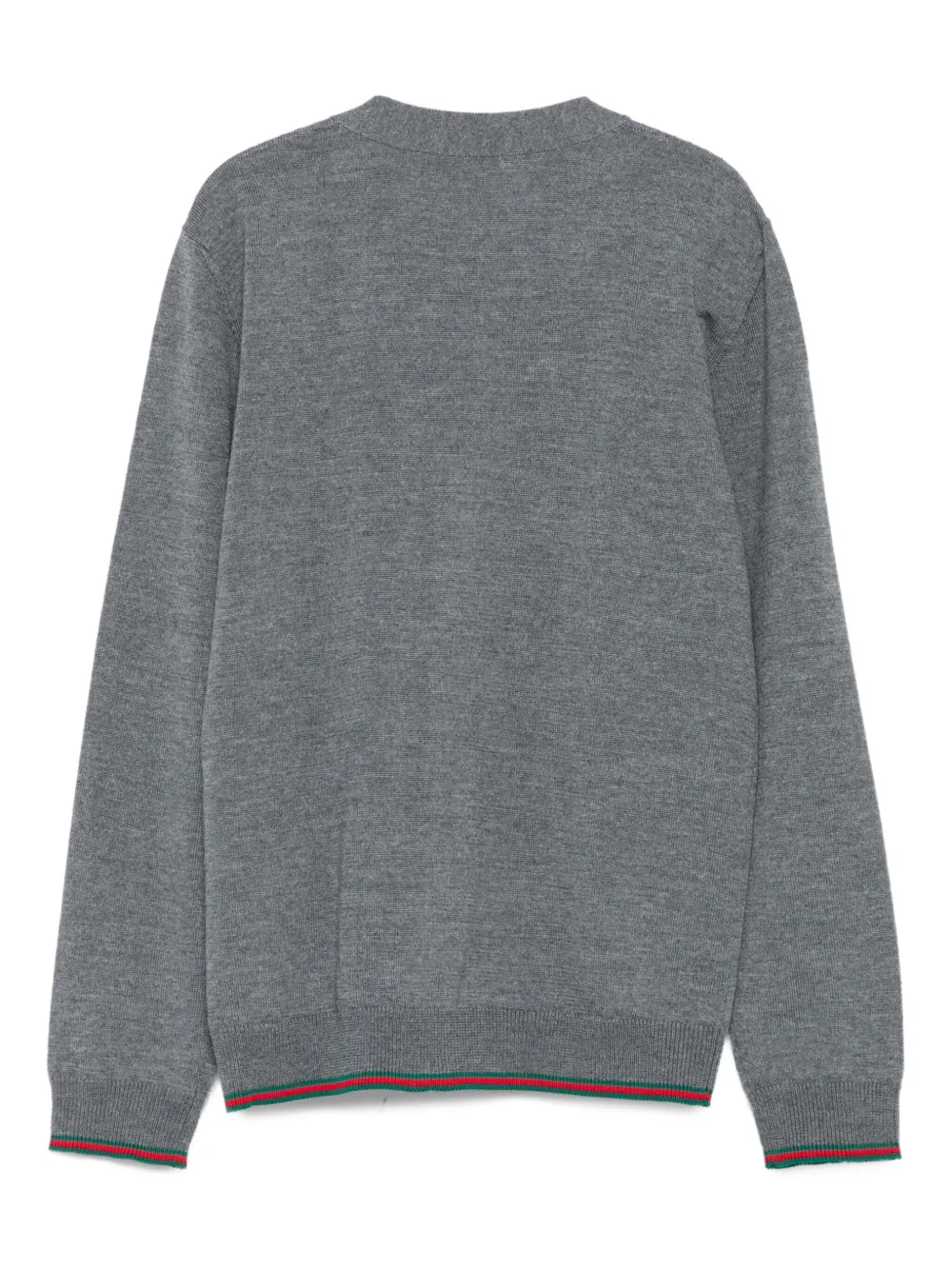Gucci Kids Vest met geribbelde afwerking en knopen Grijs