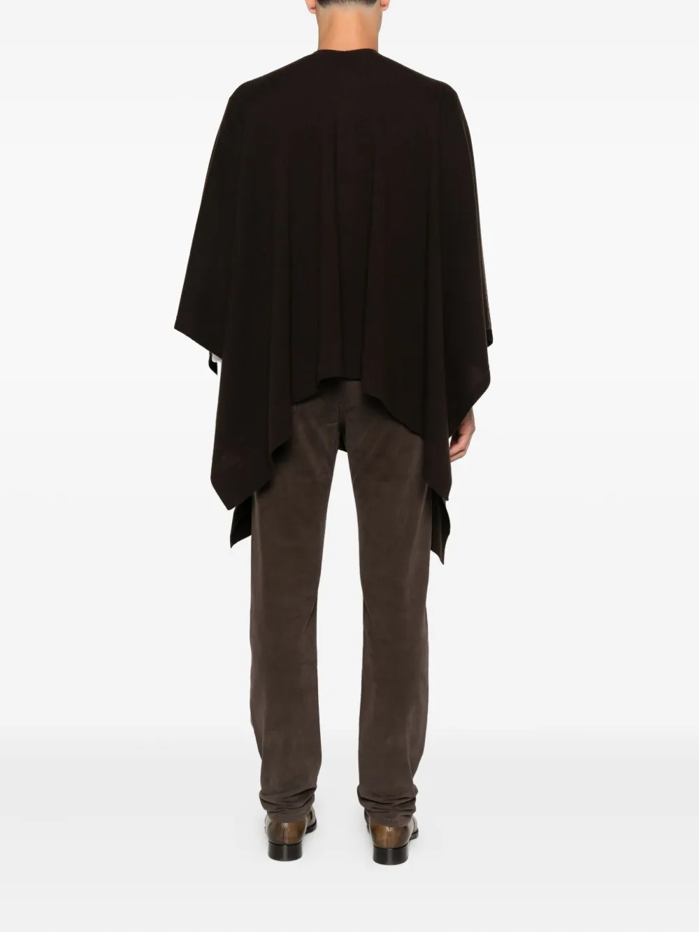TOM FORD V-neck cashmere poncho Bruin