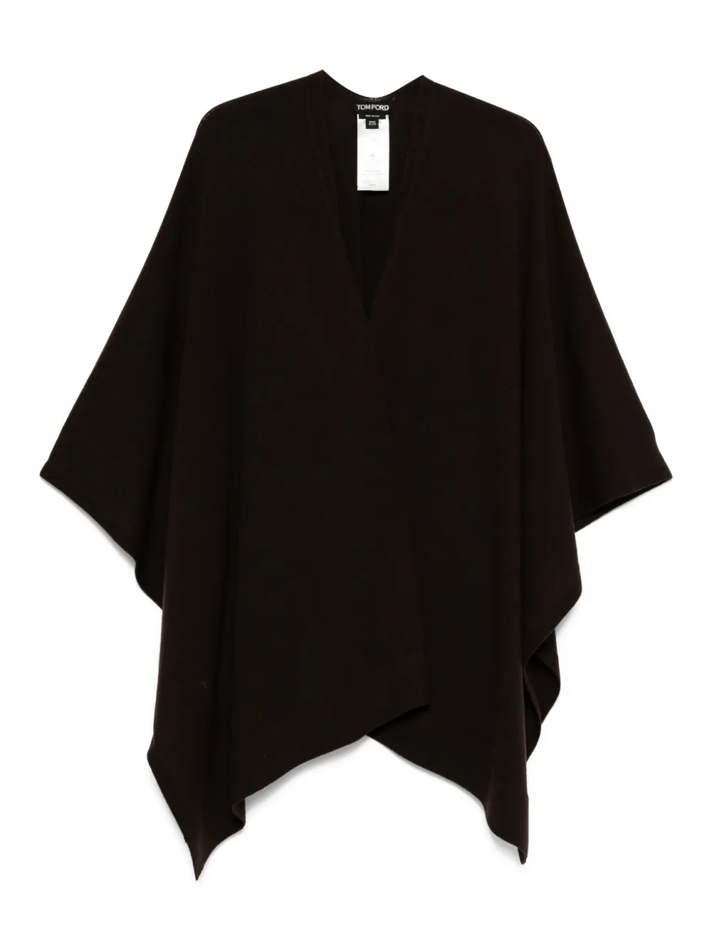 TOM FORD V-neck cashmere poncho Bruin