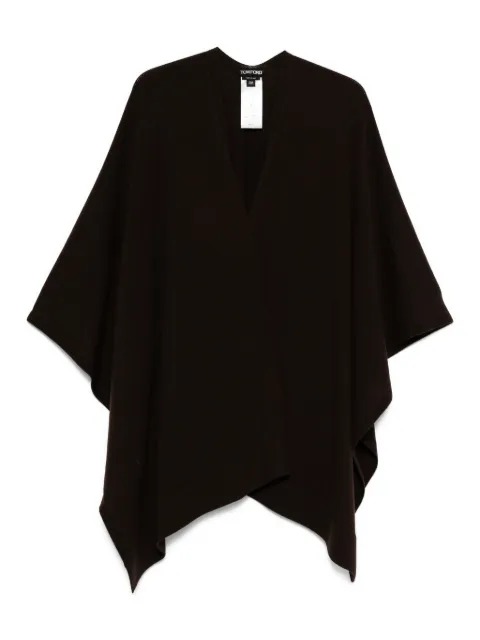TOM FORD V-neck cashmere poncho