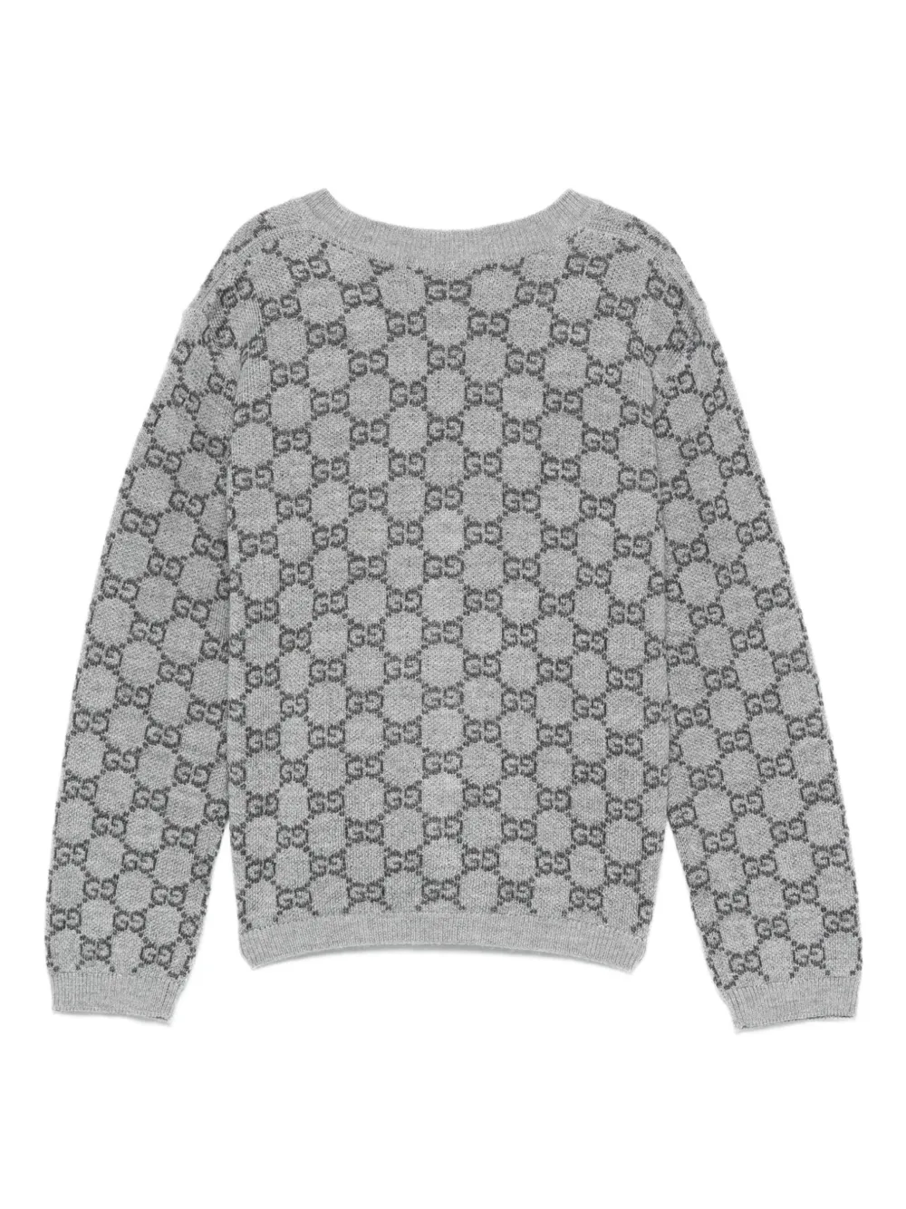 Gucci Kids GG-pattern cardigan Grijs