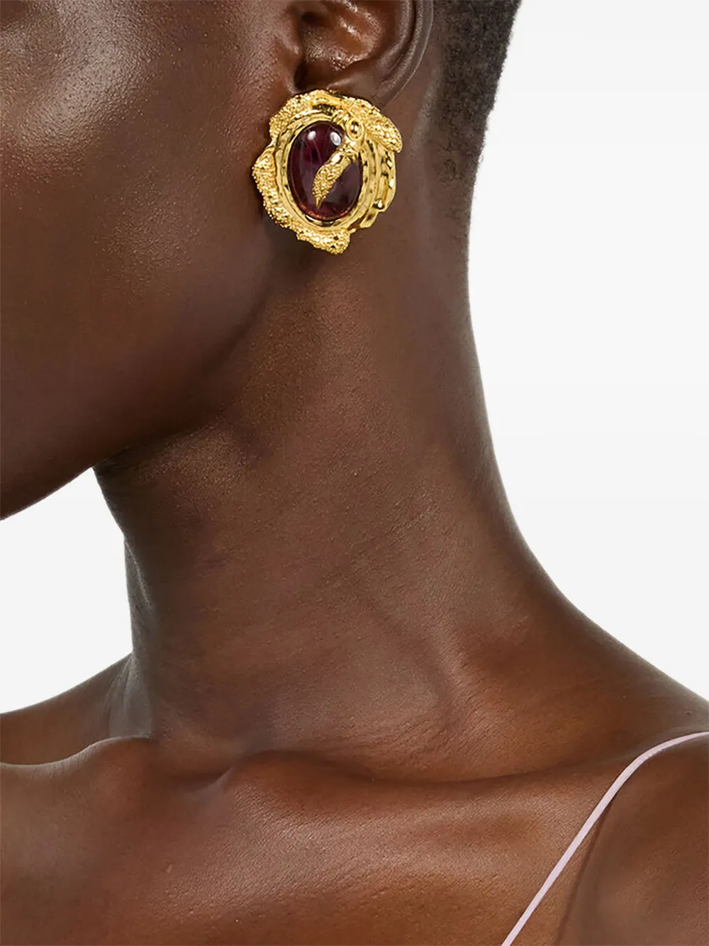 Roberto Cavalli clip-on earrings