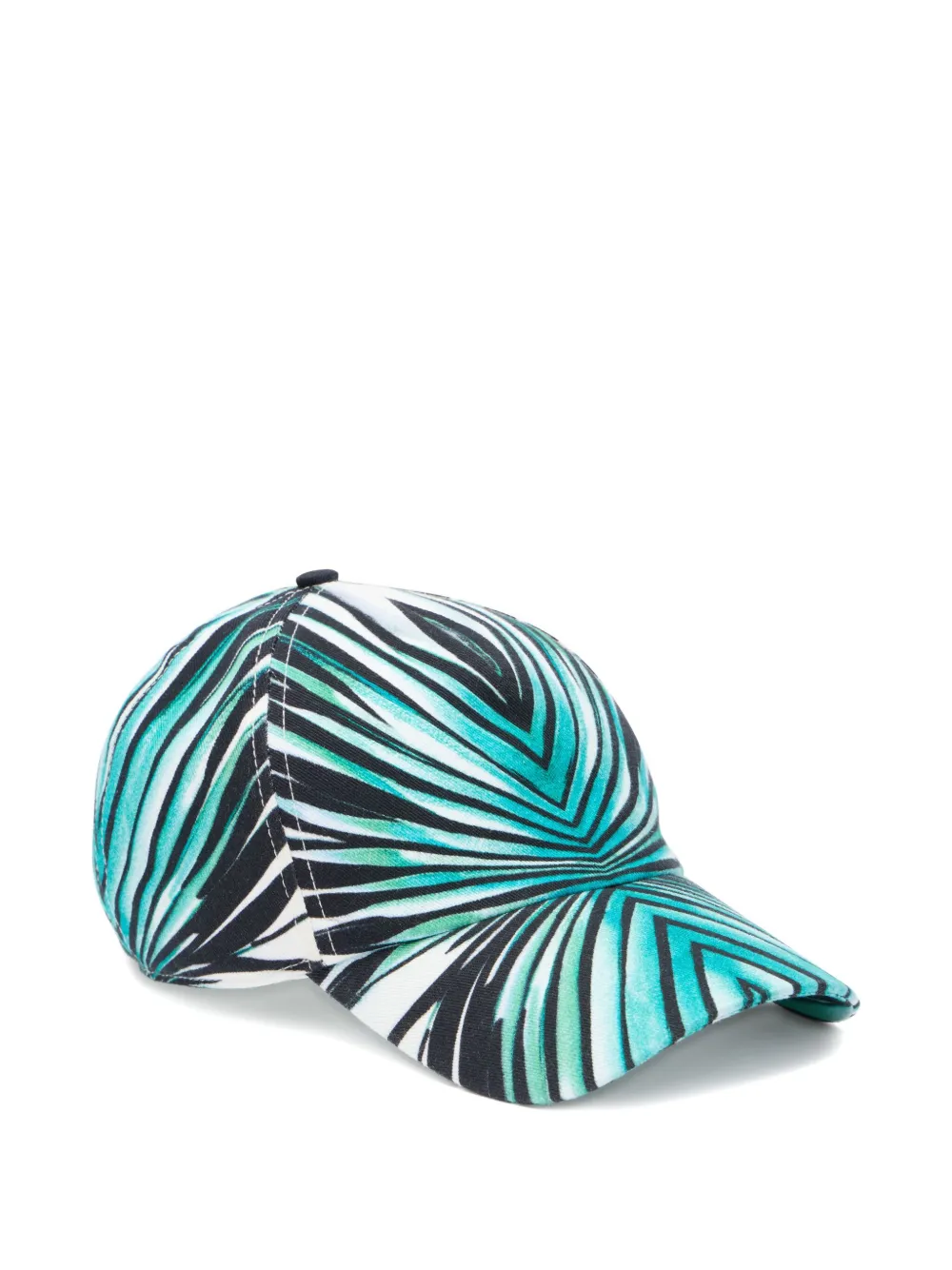 Roberto Cavalli print baseball cap Blauw