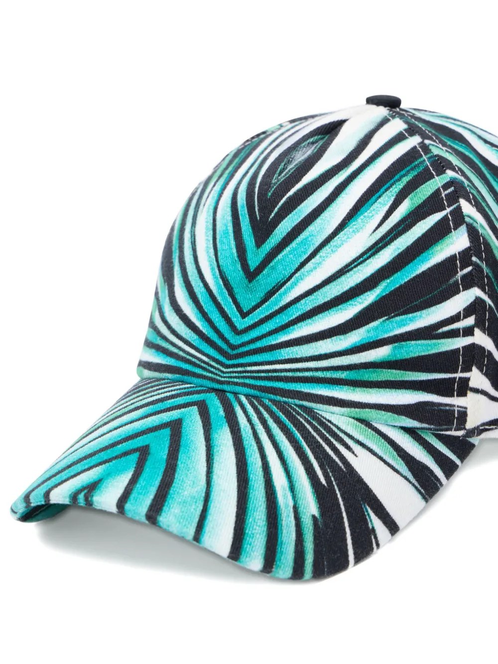 Roberto Cavalli print baseball cap Blauw