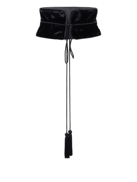 Roberto Cavalli tassel-details velvet belt