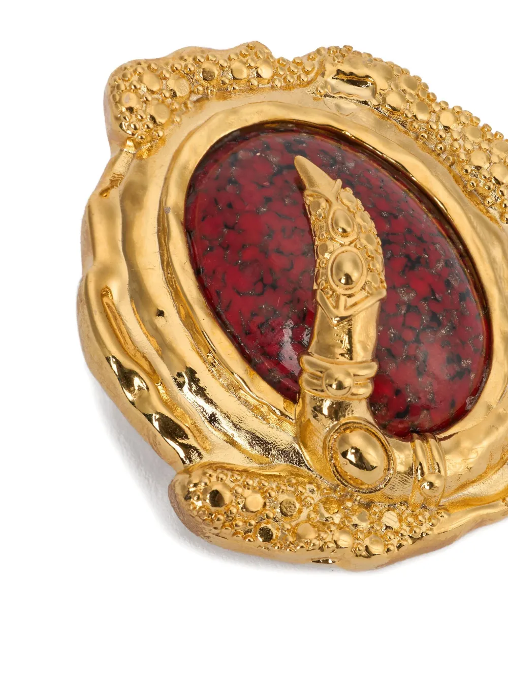 Roberto Cavalli Oorbellen met textuur - Goud