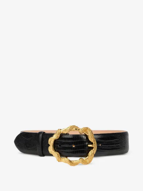 Roberto Cavalli snake-buckle belt