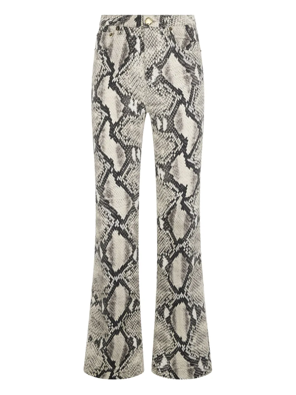 Roberto Cavalli Python-print Trousers In Animal Print