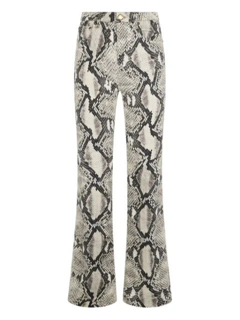 Roberto Cavalli python-print trousers