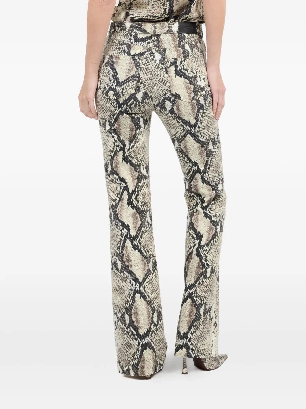 Roberto Cavalli Python-print Trousers In Animal Print