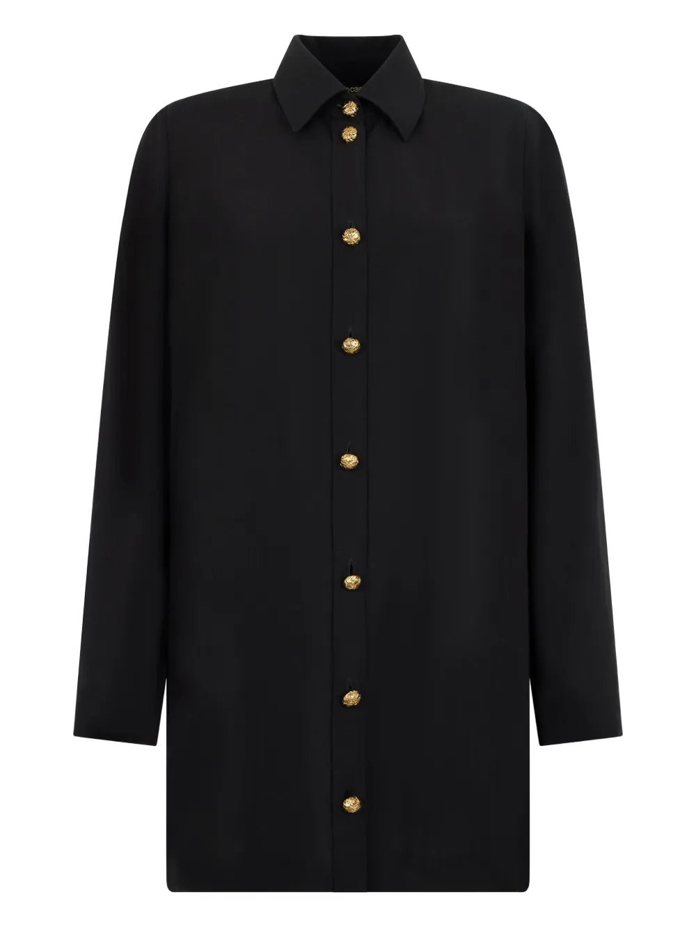Roberto Cavalli gold-button shirt dress | Black | Image 1