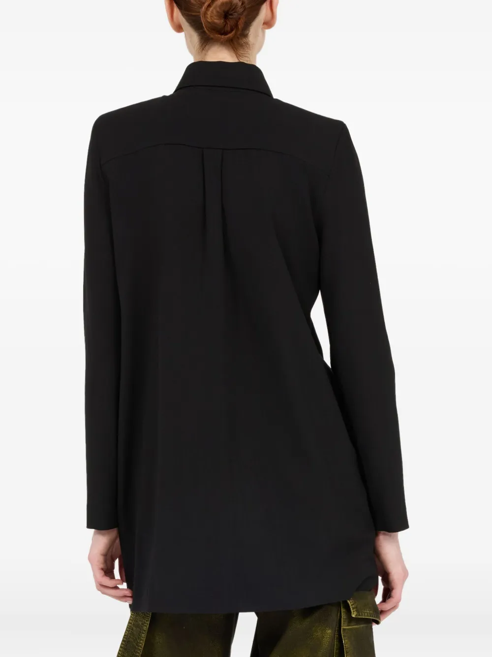 Roberto Cavalli Blousejurk met gouden knoop Zwart