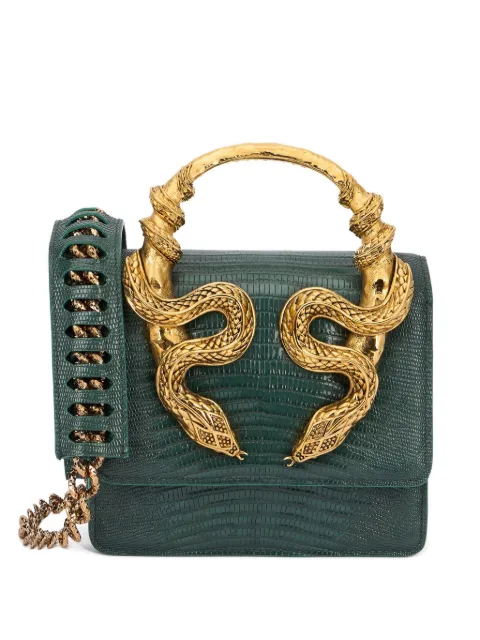 Roberto Cavalli snake-embellished tote bag