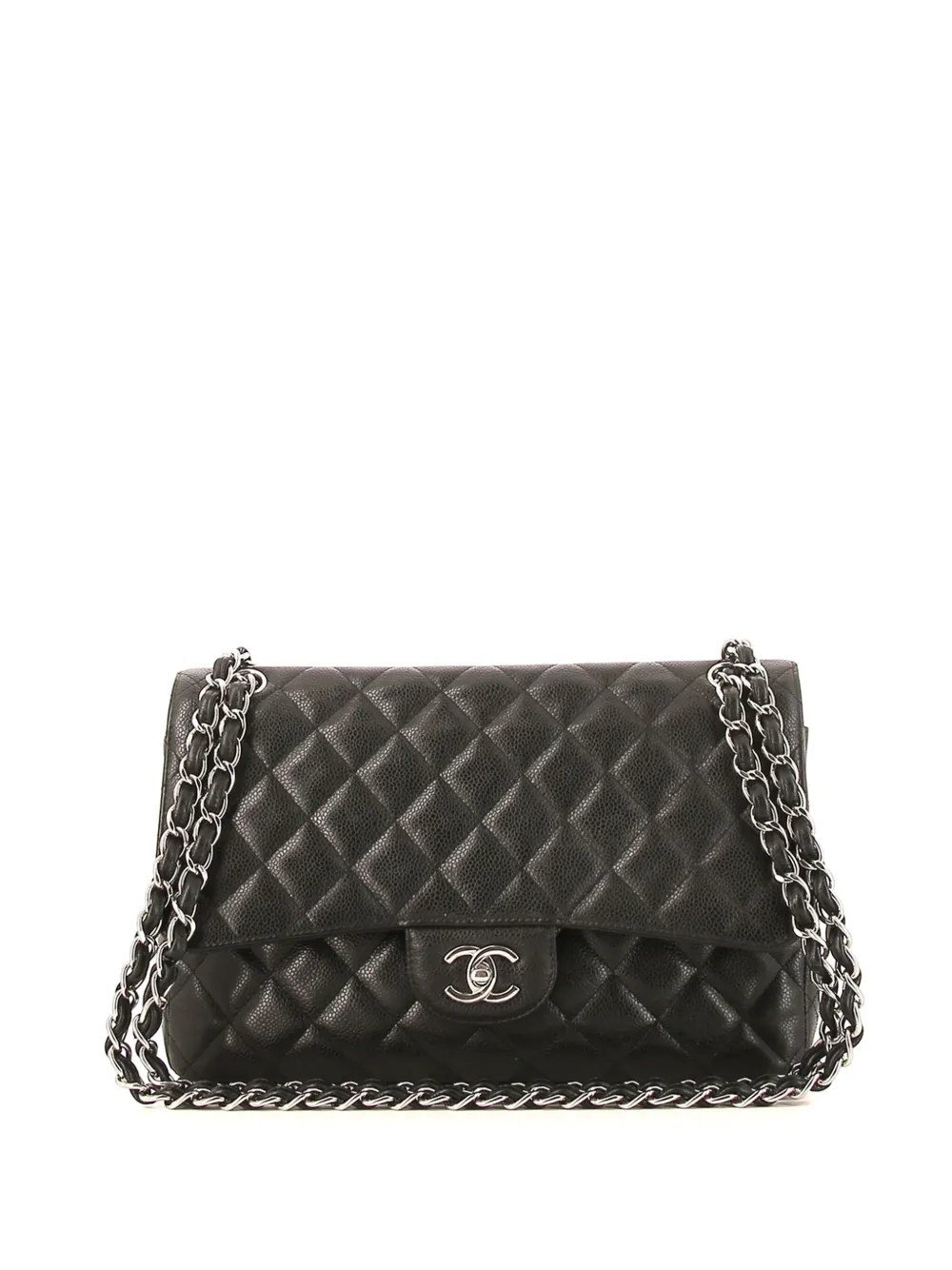 CHANEL Pre-Owned Timeless Jumbo shoulder bag - ブラック CHANEL Pre-Owned Timeless Jumbo shoulder bag - ブラック