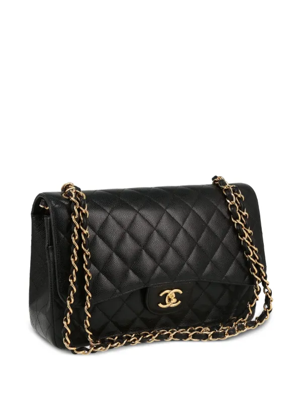 CHANEL ショルダーバッグ CHANEL Pre-Owned タイムレス ジャンボ ショルダーバッグ | ブラック